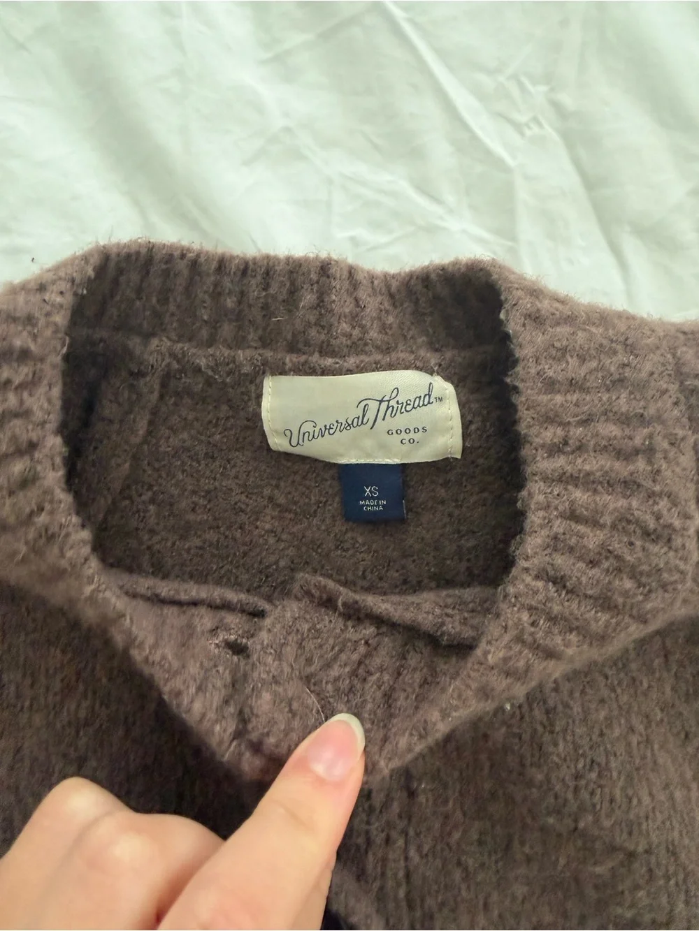 Universal Thread Brown Short-Sleeve Button Cardigan